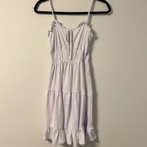 White summer tiered dress | Size XS | New